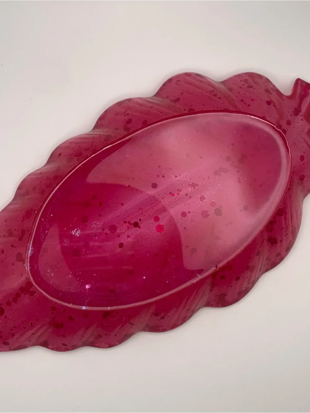 Acardian Pink Inspired Feather Trinket Dish